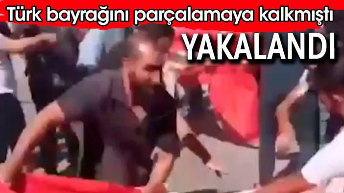 Azez'de Türk bayrağını parçalamıştı. Yakalandı