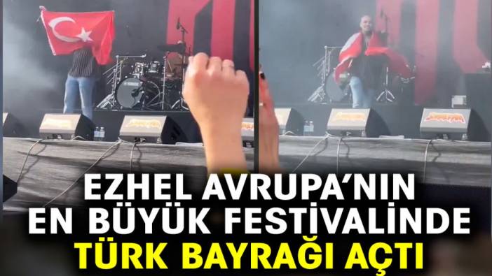 Ezhel Avrupa’nın en büyük festivalinde Türk bayrağı açtı