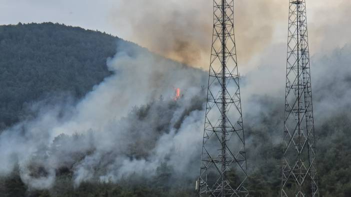 Karabük'teki orman yangınını söndürme çalışması devam ediyor
