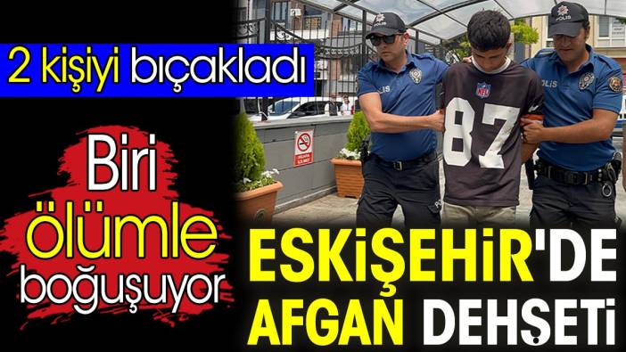 Eskişehir'de Afgan dehşeti. 2 kişiyi bıçakladı. Biri ölümle boğuşuyor