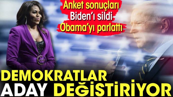 Demokratlar aday değiştiriyor. Anket sonuçları Biden'ı silip Obama'yı parlattı