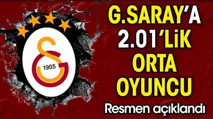 Galatasaray'a 2.01'lik orta oyuncu