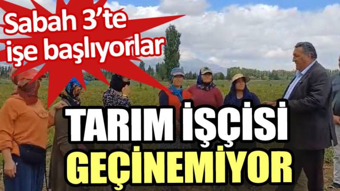 Tarım işçisi geçinemiyor