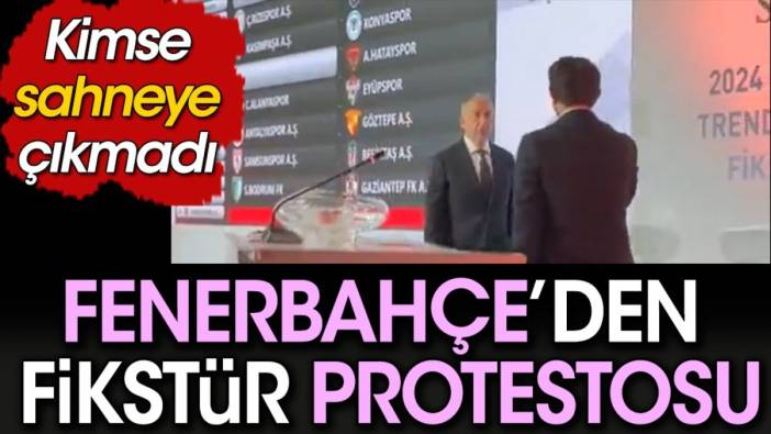Fikstür çekiminde tarihi protesto. Fenerbahçe’den kimse çıkmadı