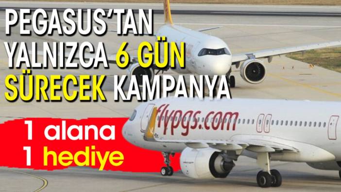 Pegasus'tan yalnızca 6 gün sürecek kampanya: 1 alana 1 hediye