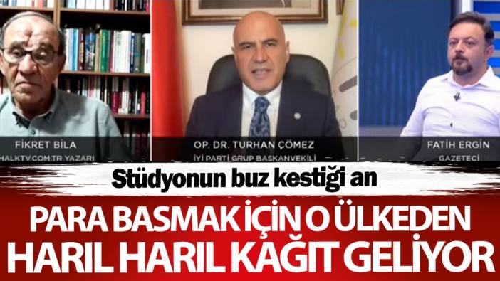 Para basmak için o ülkeden harıl harıl kağıt geliyor! Turhan Çömez açıkladı stüdyo buz kesti