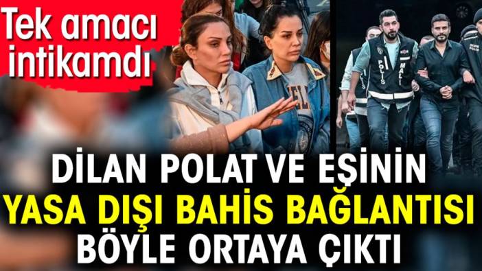 Dilan Polat ve eşinin yasa dışı bahis bağlantısı böyle ortaya çıktı. Tek amacı intikamdı