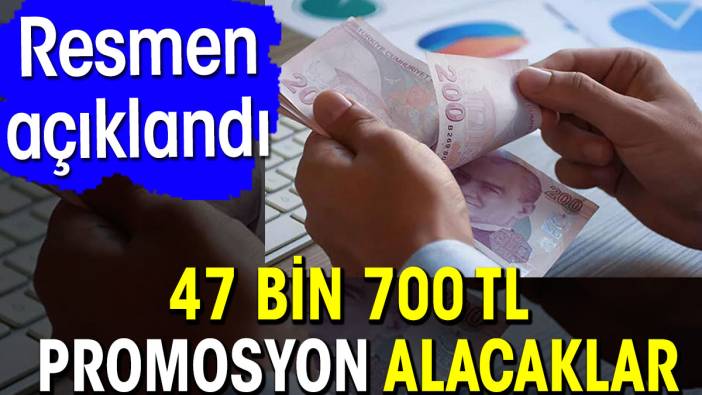 47 bin 700 TL promosyon alacaklar. Resmen açıklandı