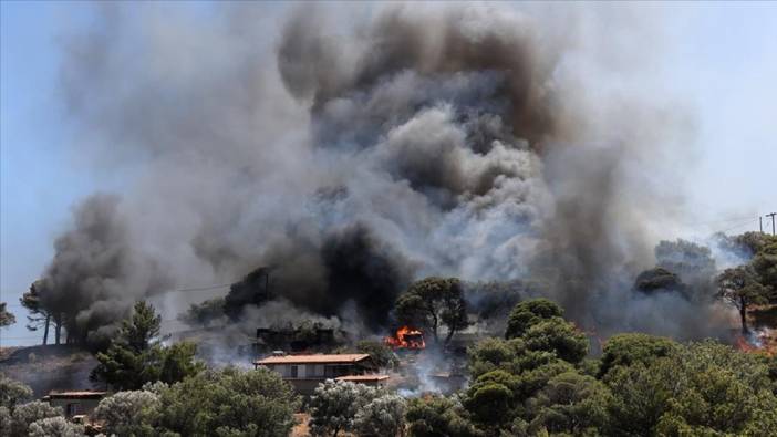 Yunanistan'da yüksek yangın alarmı