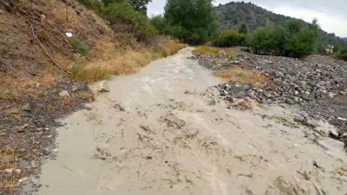 Bolu'da sağanak dereleri taşırdı