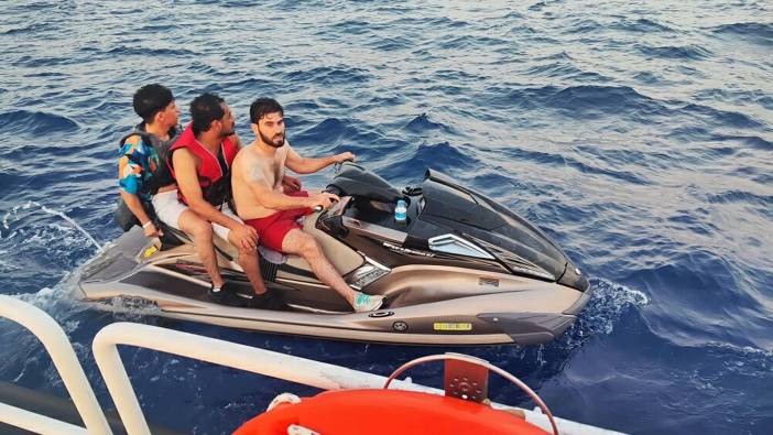 Bodrum'da Jet ski ile kaçmaya çalışan sığınmacılar yakalandı