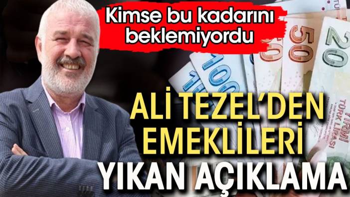 Erdoğan’ın açıklamasına saatler kala Ali Tezel'den emekliyi yıkan açıklama