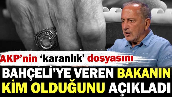 AKP'nin karanlık dosyasını Bahçeli'ye veren eski bakan kim? Fatih Altaylı'dan bomba iddia