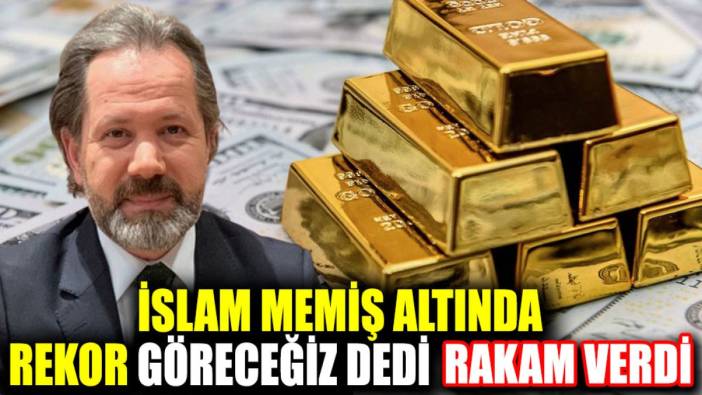 İslam Memiş altında rekor göreceğiz dedi rakam verdi