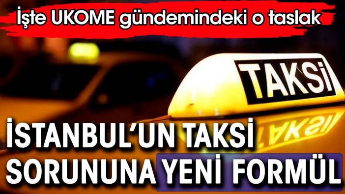 İstanbul'un taksi sorununa yeni formül. İşte İBB UKOME gündemindeki madde