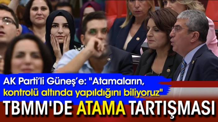 TBMM'de 'atama' tartışması