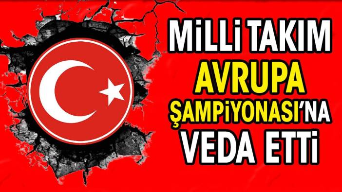 Türkiye Avrupa Şampiyonası'na veda etti