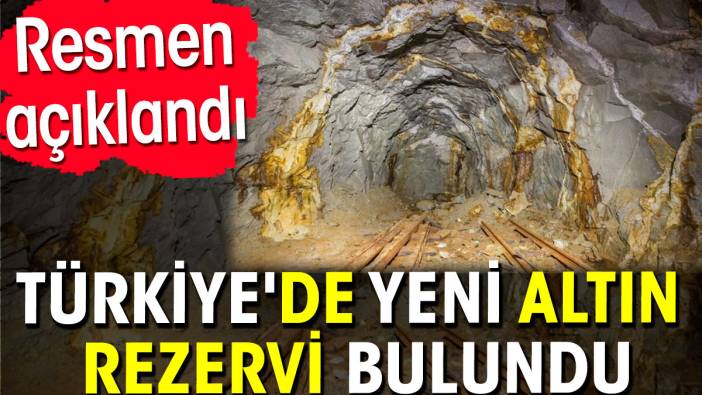 Türkiye'de yeni bir altın rezervi bulundu. Resmen açıkladı