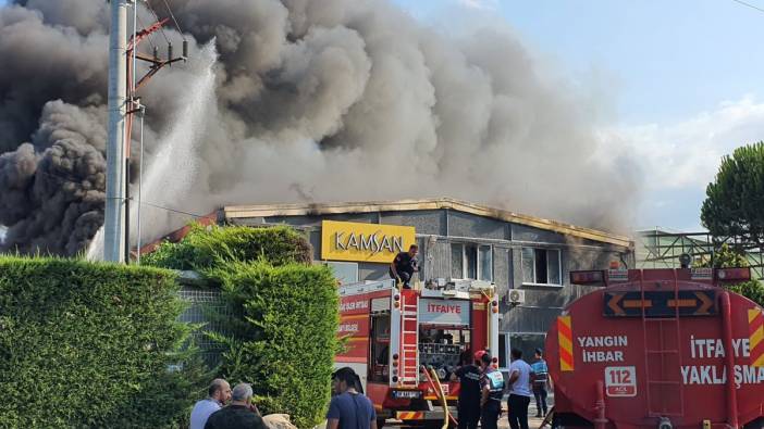 Bursa'da fabrika yangını