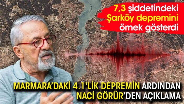 Marmara'daki 4.1'lik depremin ardından Naci Görür'den açıklama
