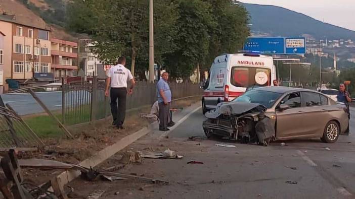 Samsun'da trafik kazası. 4 yaralı