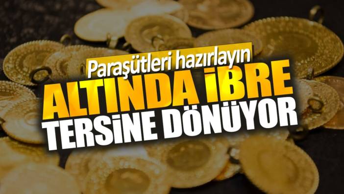 Altında ibre tersine döndü. Paraşütleri hazırlayın