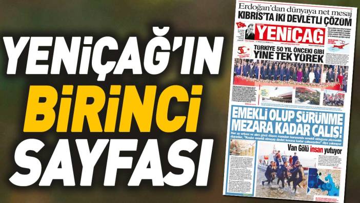 Yeniçağ Gazetesi: Emekli olup sürünme mezara kadar çalış