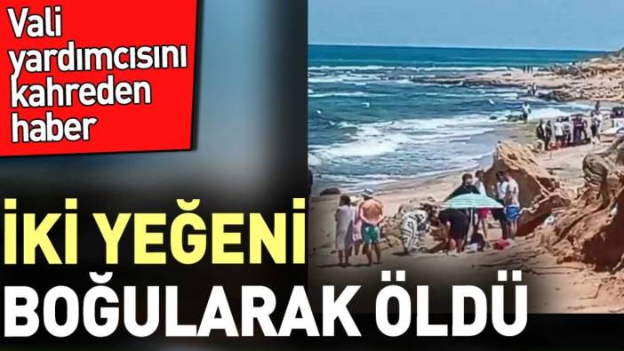 Vali yardımcısını kahreden haber. İki yeğeni boğularak öldü