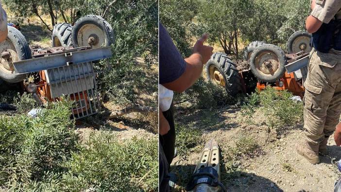 Traktör ters döndü. 18 yaşındaki sürücü hayatını kaybetti