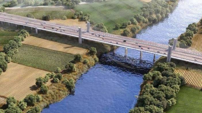 Türkiye-Yunanistan sınırına ikinci köprü. 841 metre uzunluğunda 4 şeritli olacak