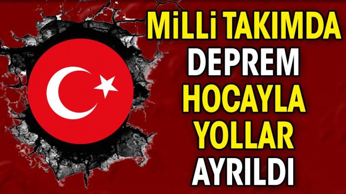 Milli takımda beklenen oldu. Hocayla yollar ayrıldı