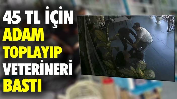 45 TL için adam toplayıp veterineri bastı