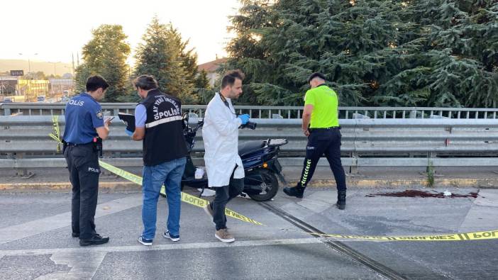 İki motosiklet sürücüsünün kavgasında silahlar konuştu