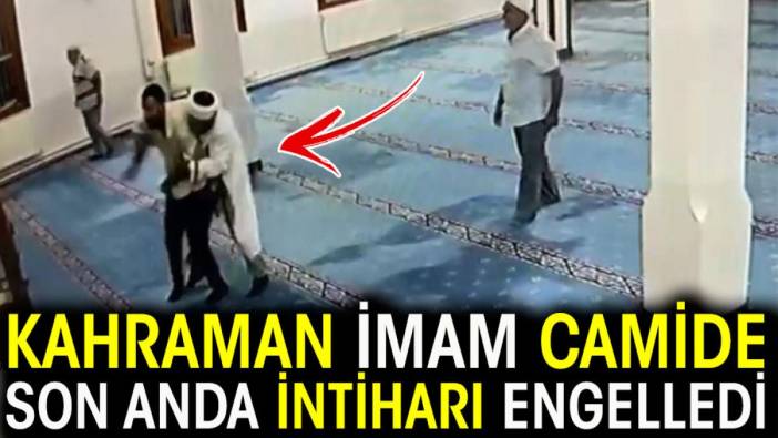 Kahraman İmam camide son anda intiharı engelledi