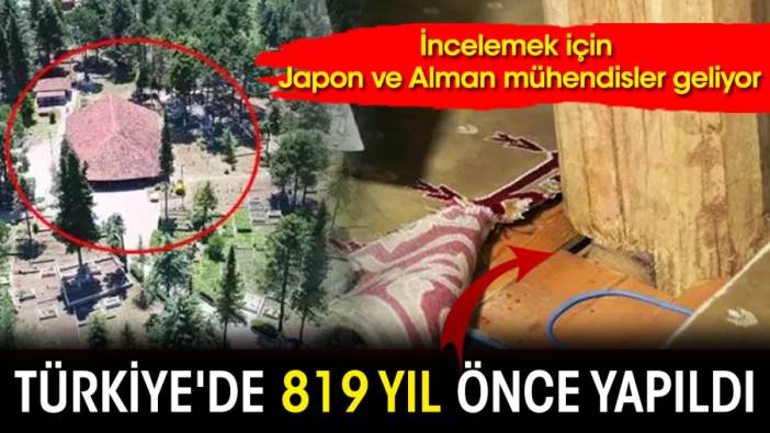 Türkiye'de 819 yıl önce yapıldı! İncelemek için Japon ve Alman mühendisler geliyor