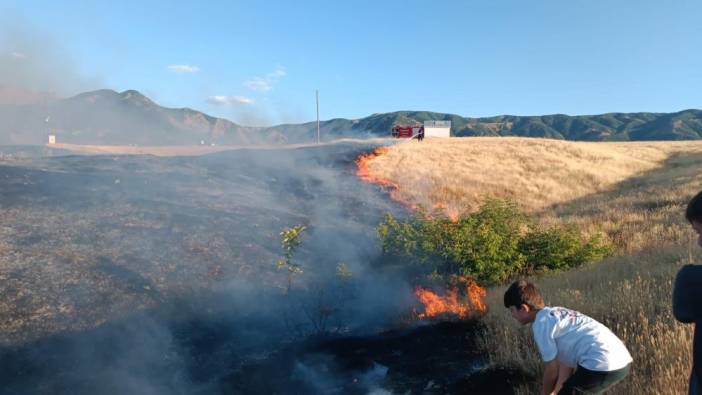 Bingöl’de kırsal alanda yangın çıktı