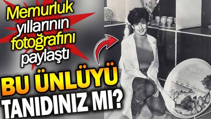 Bu ünlüyü tanıdınız mı? Memurluk yıllarının fotoğrafını paylaştı