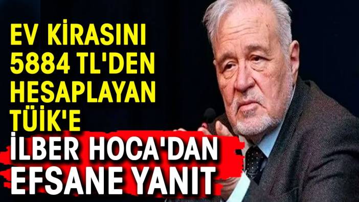 Ev kirasını 5884 liradan hesaplayan TÜİK'e İlber Hoca'dan efsane yanıt