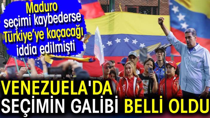 Venezuela'da seçimin galibi belli oldu. Maduro seçimi kaybederse Türkiye’ye kaçacağı iddia edilmişti