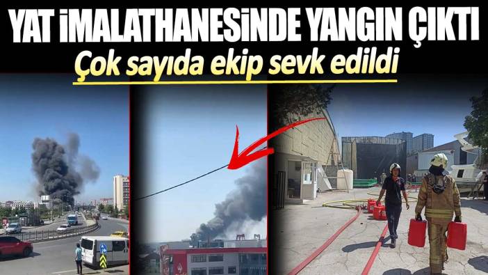 Tuzla’da yat imalathanesinde yangın. Çok sayıda ekip sevk edildi