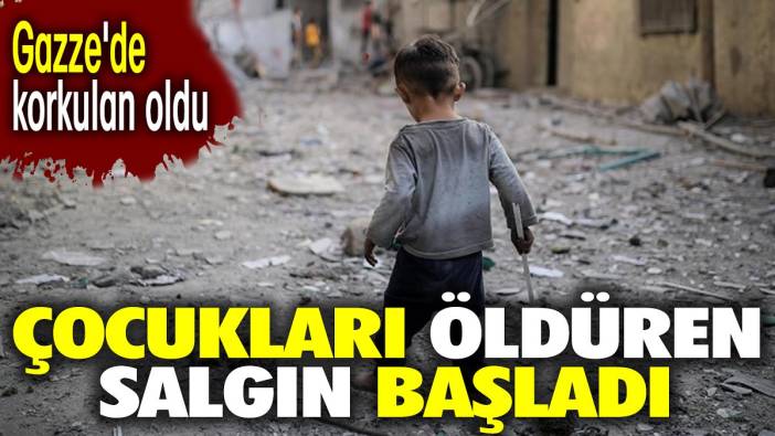 Çocukları öldüren salgın başladı. Gazze'de korkulan oldu