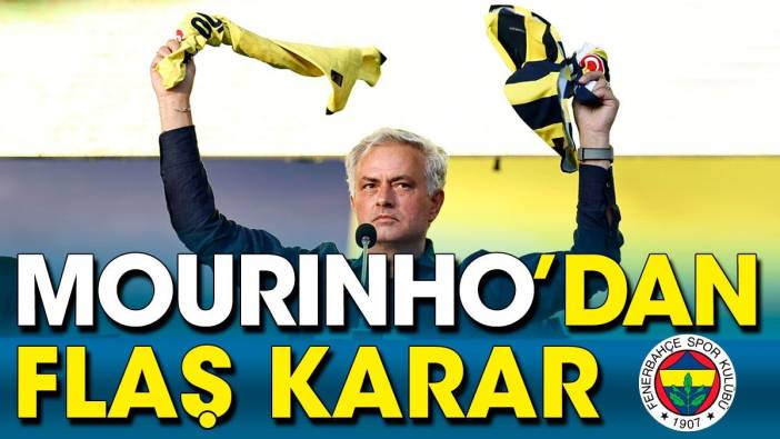 Fenerbahçe Lugano karşısında. İlk 11 belli oldu. Mourinho'dan flaş karar