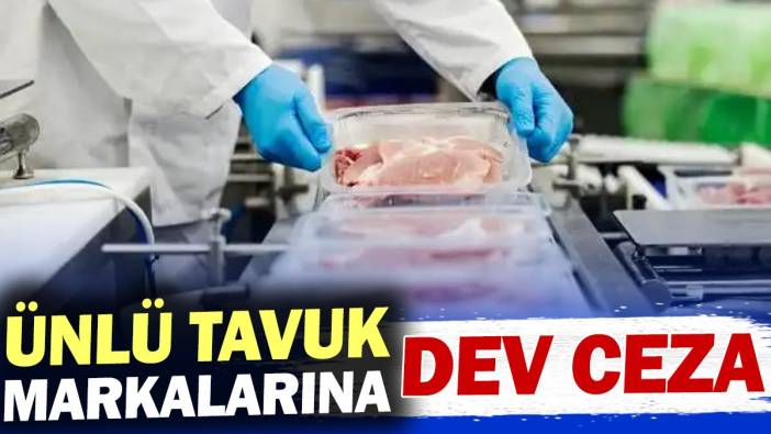 Ünlü tavuk markalarına dev ceza