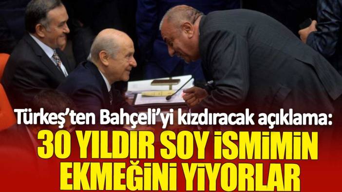 Türkeş’ten Bahçeli’yi kızdıracak açıklama: 30 yıldır soy ismimin ekmeğini yiyorlar