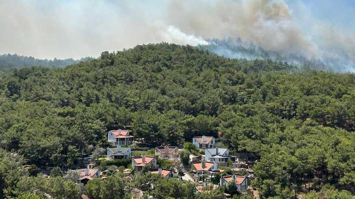 İzmir Urla'da orman yangını: 120 konut tahliye edildi!