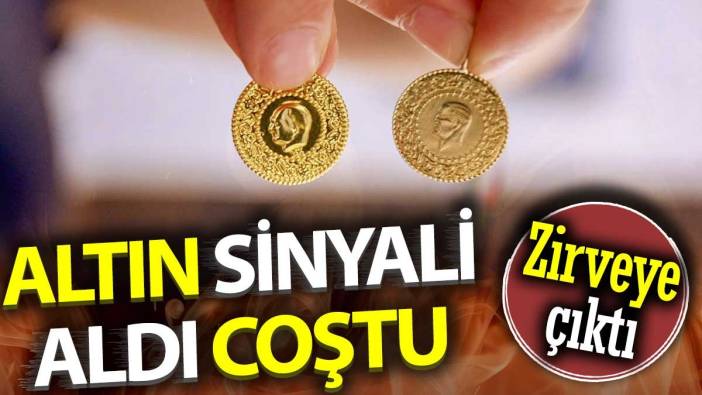 Altın sinyali aldı coştu. Zirveye çıktı