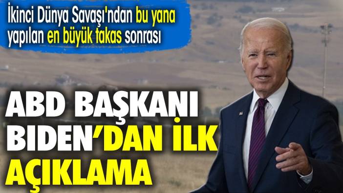 Büyük takas sonrası ABD Başkanı Biden'dan ilk açıklama