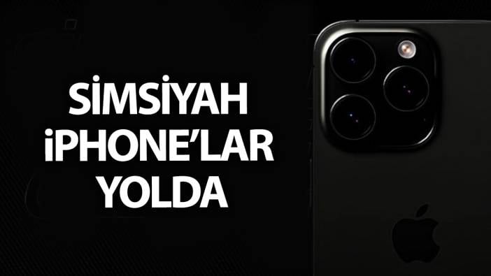 Simsiyah iPhone'lar yolda