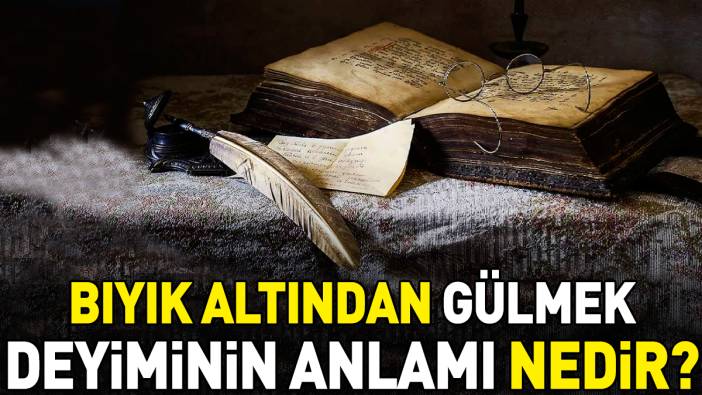 Bıyık altından gülmek deyimi ne anlama geliyor?