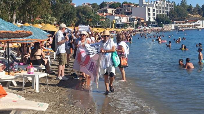 Foça'da 'Kıyılar Halkındır' eylemi